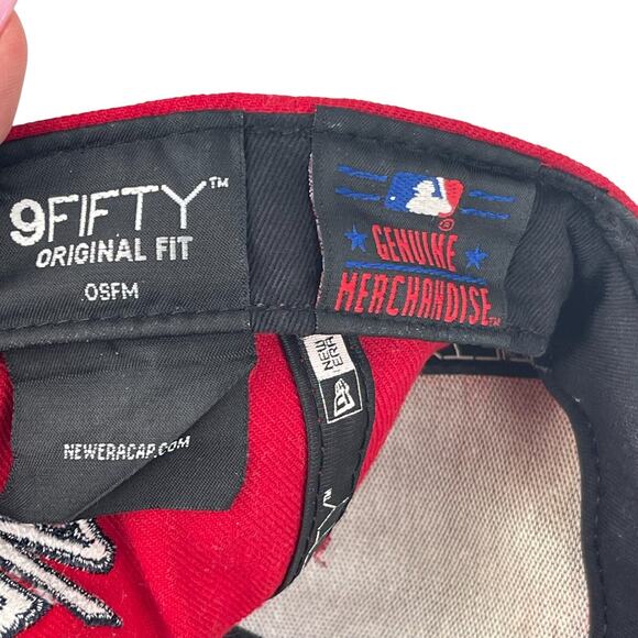 ST. LOUIS CARDINALS New Era 9FIFTY Snapback Adjustable MLB Hat Cap Red 6 Panel - Picture 6 of 7